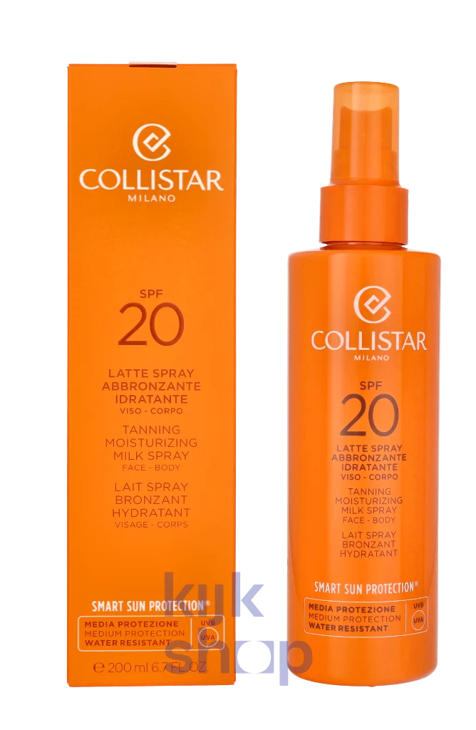 Collistar Tanning Moisturizing Milk Spray Face-Body SPF20 Collistar