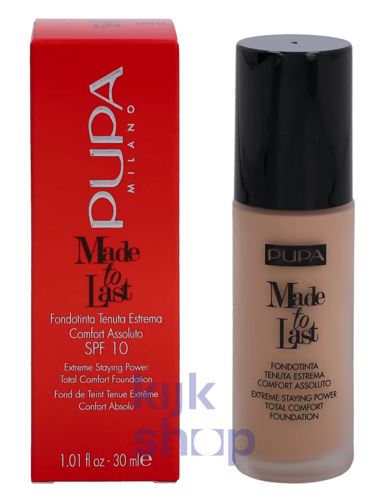 Pupa Made To Last Total Comfort Foundation SPF10 Pupa Milano
