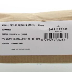 Kaneel ceylon gemalen Jacob Hooy 250gr