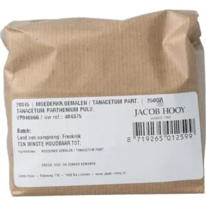 Moederkruid gemalen/tanacetum parthenium Jacob Hooy 250g