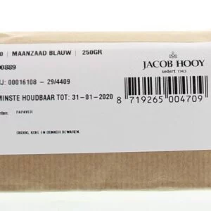 Maanzaad blauw/papaver coer Jacob Hooy 250g