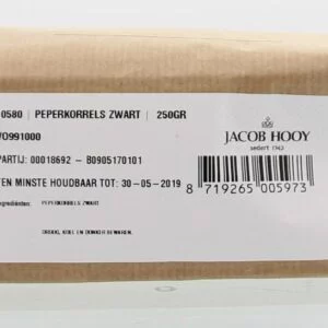Peperkorrels zwart Jacob Hooy 250g