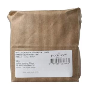 Hazelnootblad gesneden Jacob Hooy 250g