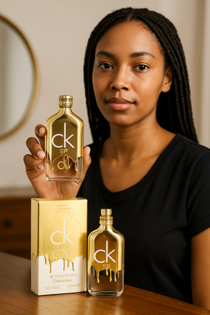 Calvin Klein Ck One Gold EDT Spray 50ml - sfeerfoto in gebruik