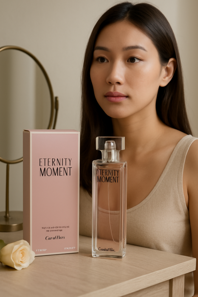 Calvin Klein Eternity Moment EDP Spray 100ml - sfeerfoto kaptafel