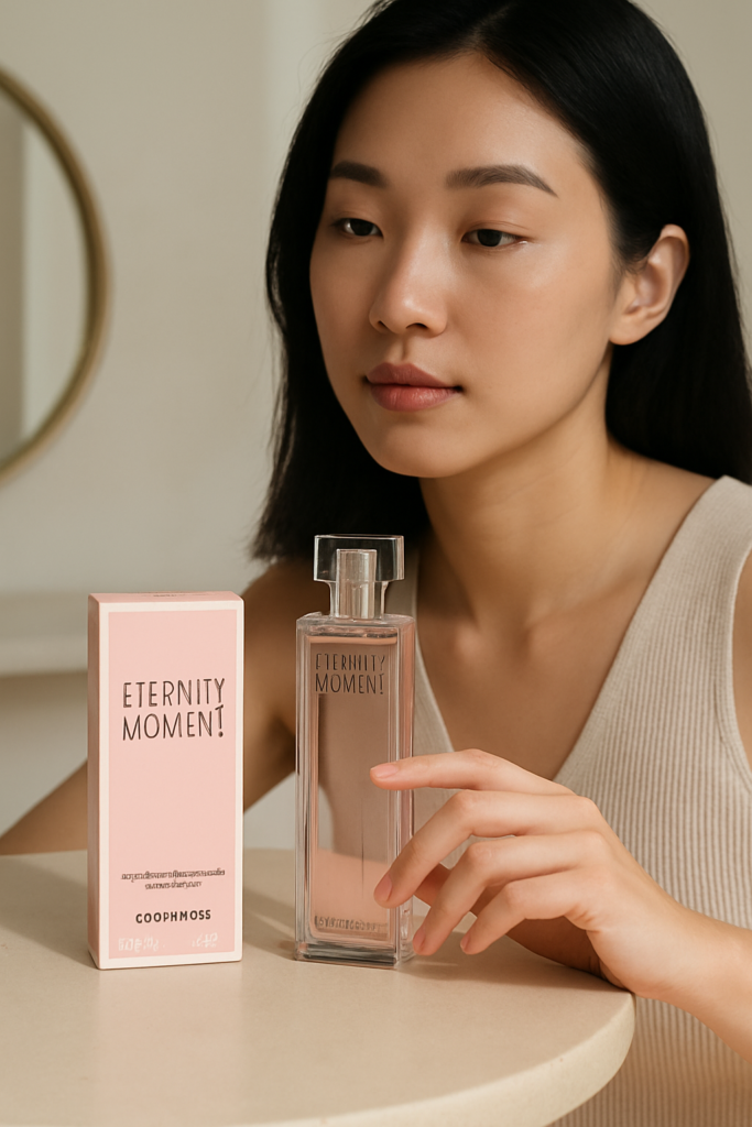 Calvin Klein Eternity Moment EDP Spray 30ml - sfeerfoto kaptafel