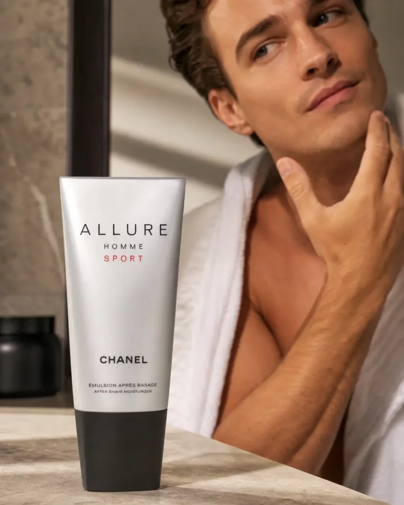 Chanel Allure Homme Sport After Shave Moisturizer - sfeerfoto in gebruik