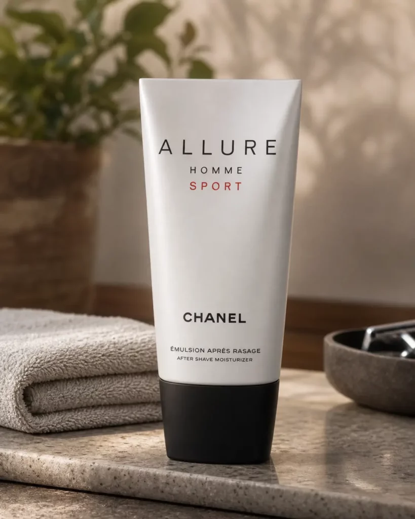 Chanel Allure Homme Sport After Shave Moisturizer - sfeerfoto kaptafel