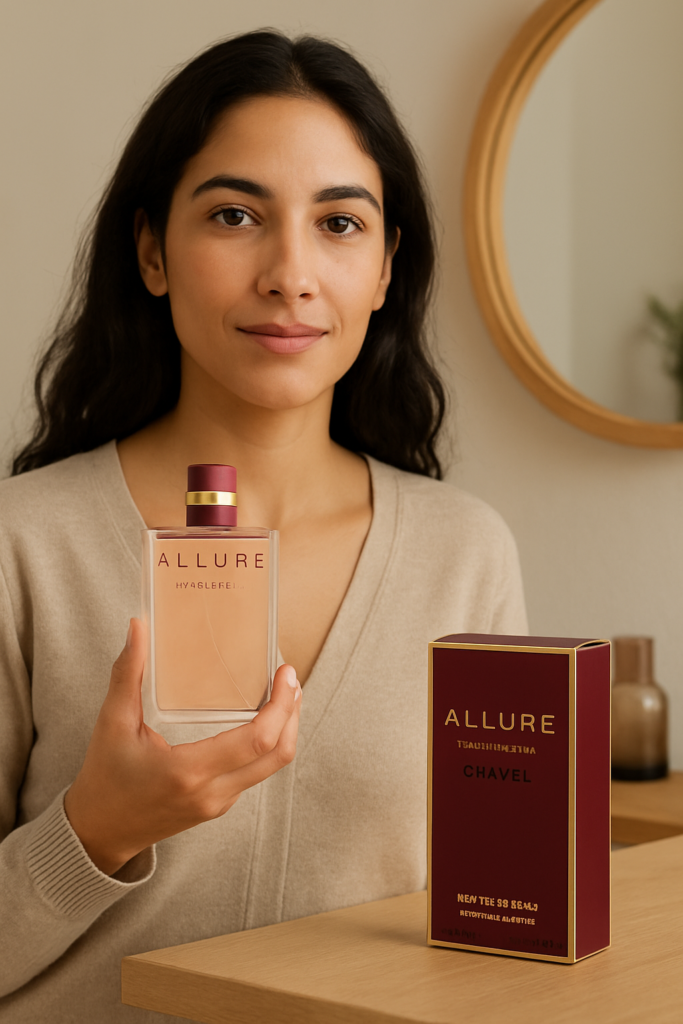 Chanel Allure Sensuelle Eau de parfum 100ml - sfeerfoto in gebruik
