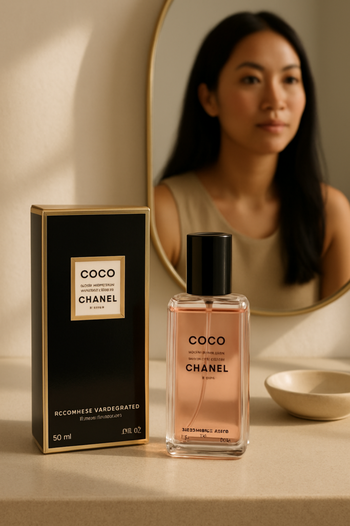 Chanel Coco EDP Spray Refill - sfeerfoto kaptafel