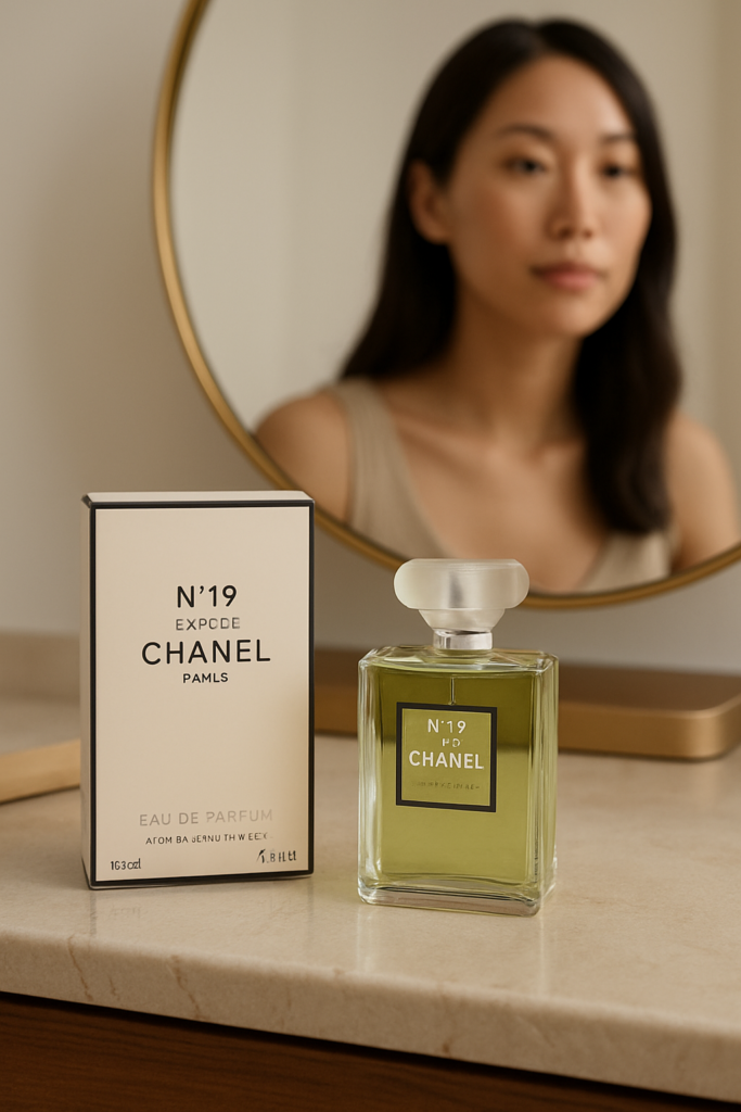Chanel No 19 Poudre Eau de parfum - sfeerfoto kaptafel