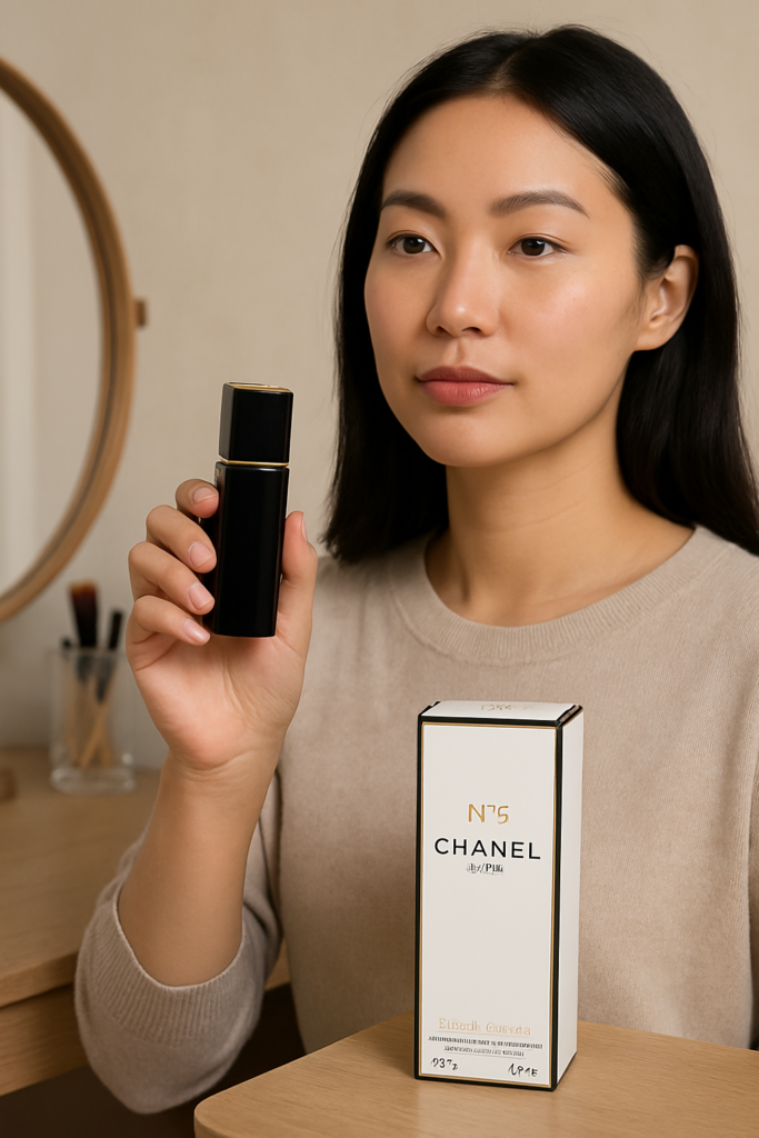 Chanel No 5 EDP Spray Refillable - sfeerfoto in gebruik