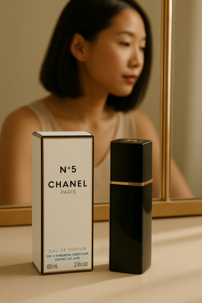 Chanel No 5 EDP Spray Refillable - sfeerfoto kaptafel