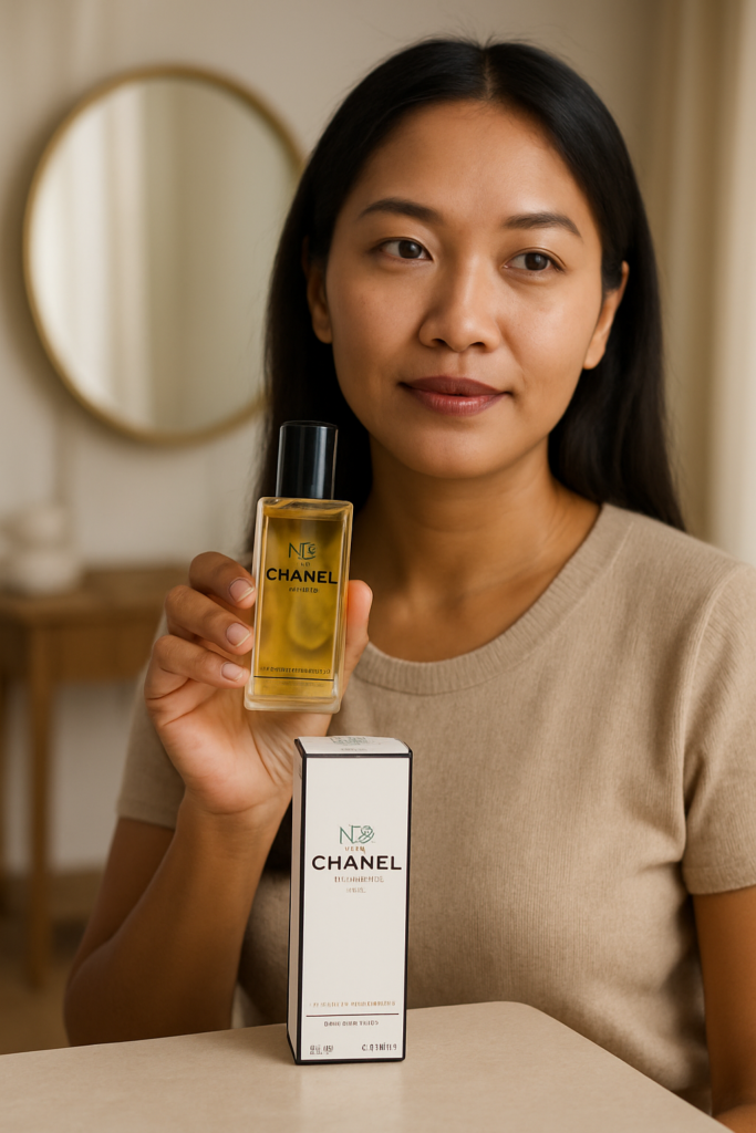 Chanel No 5 EDT Spray Refill - sfeerfoto in gebruik