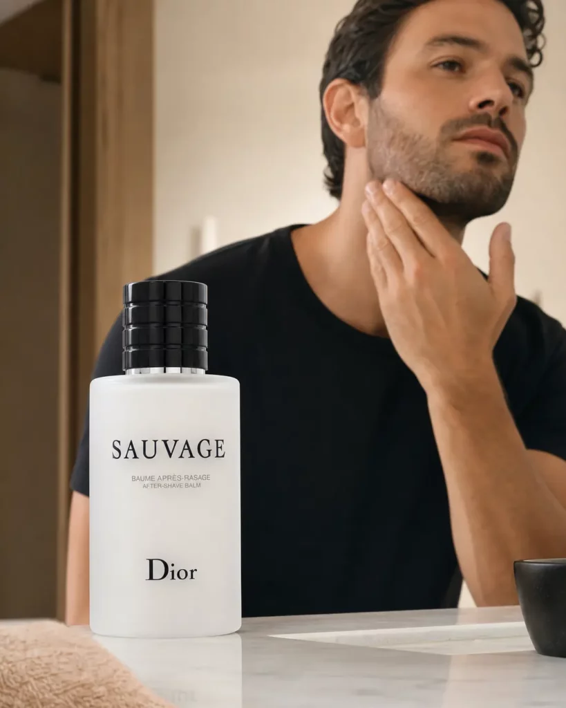 Christian Dior Dior Sauvage After Shave Balm - sfeerfoto in gebruik
