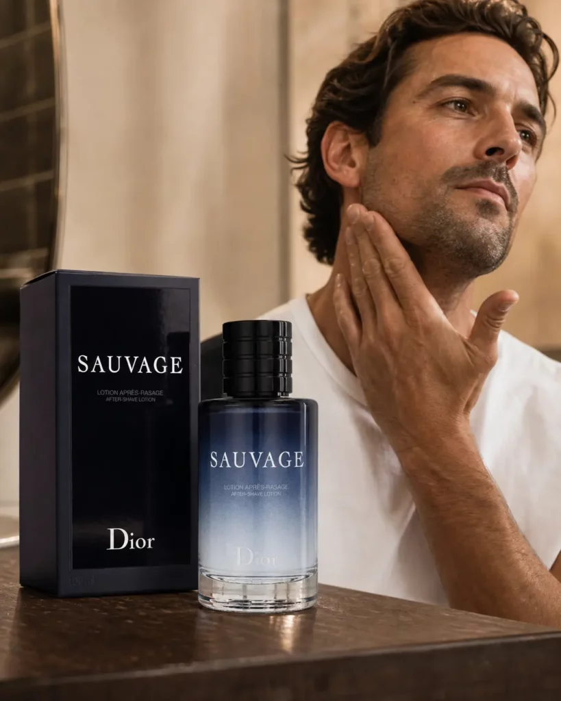Christian Dior Dior Sauvage After Shave Lotion - sfeerfoto in gebruik
