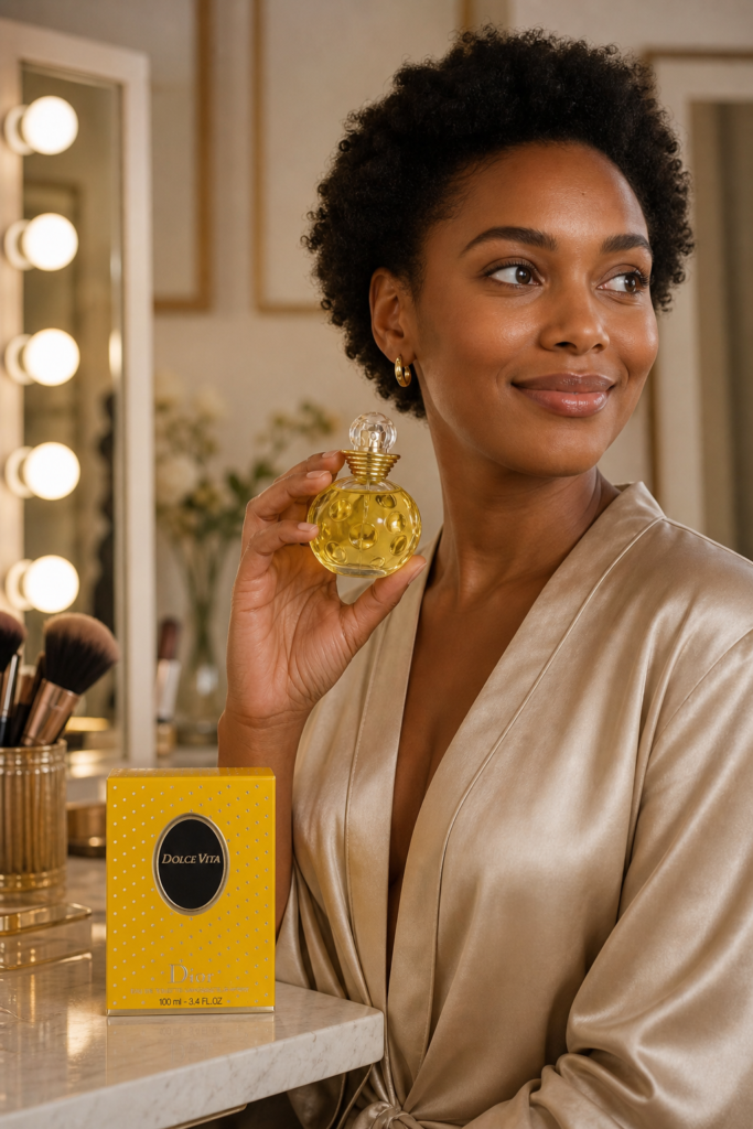 Christian Dior Dolce Vita EDT Spray - sfeerfoto in gebruik