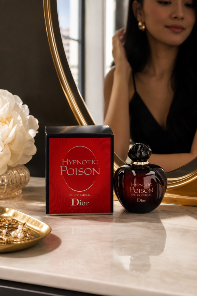 Christian Dior Hypnotic Poison EDP Spray - sfeerfoto kaptafel