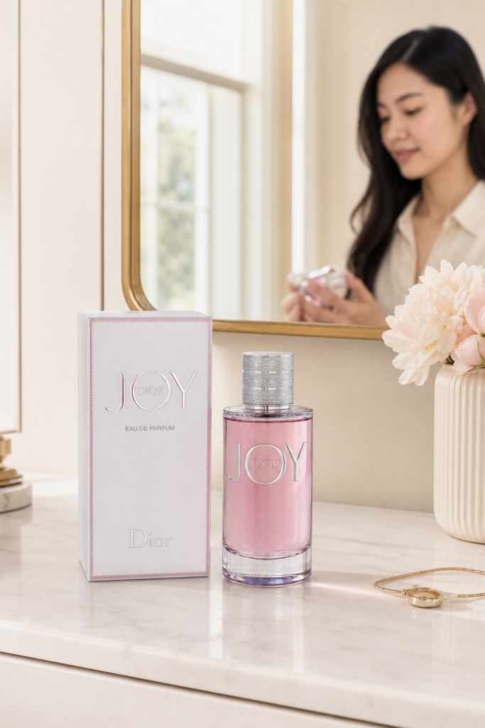 Christian Dior Joy EDP Spray 90ml - sfeerfoto kaptafel