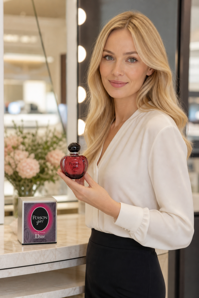 Christian Dior Poison Girl EDP Spray 100ml - sfeerfoto in gebruik