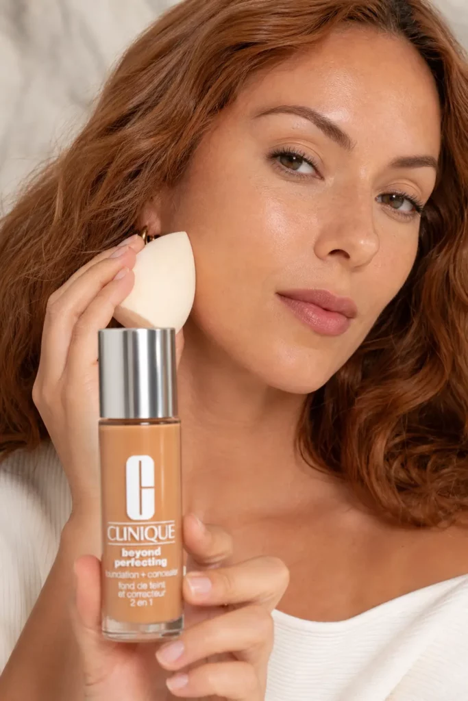 Clinique Even Better Refresh Hydrating & Repairing Makeup SPF 25 CN 70 Vanilla - sfeerfoto application