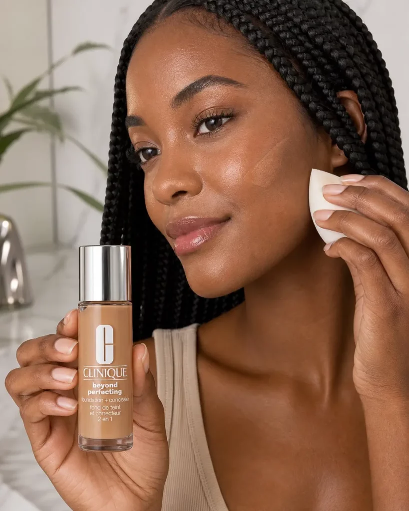 Clinique Even Better Refresh Hydrating & Repairing Makeup SPF25 CN 32 Buttermilk - sfeerfoto application