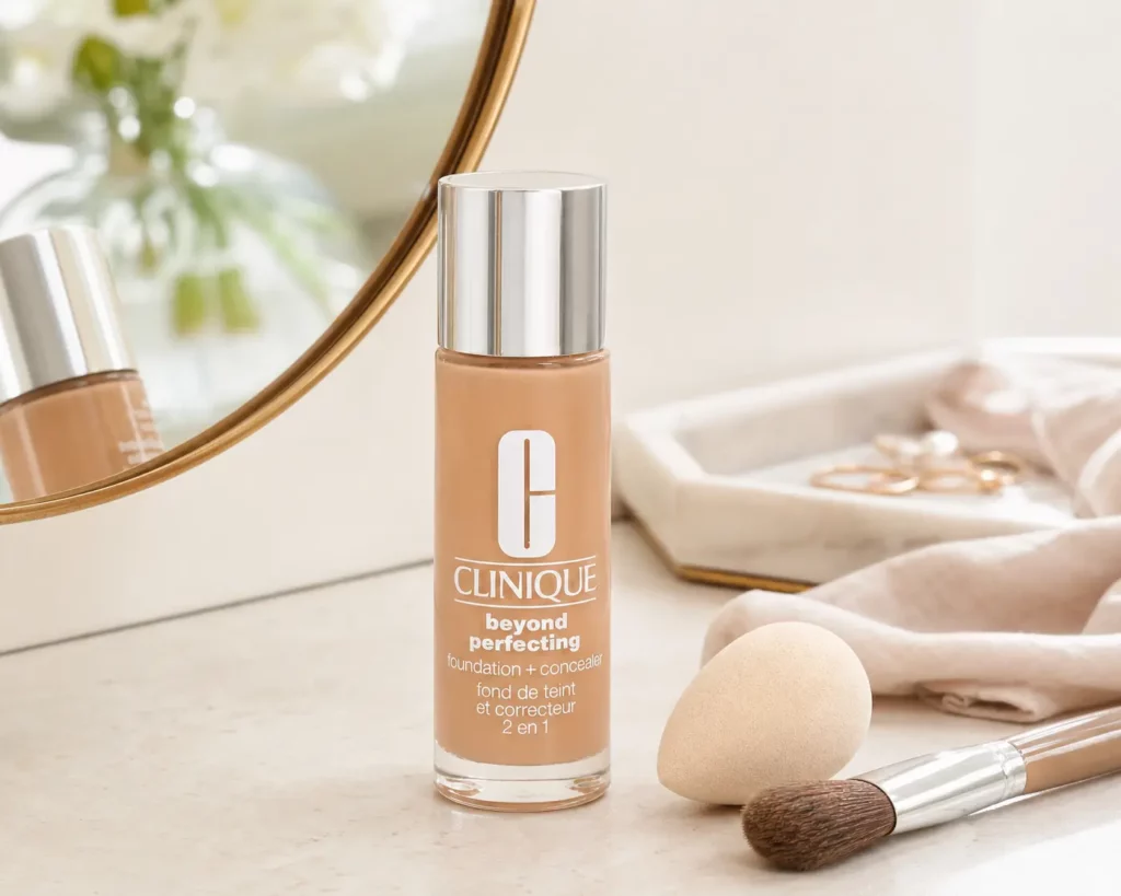 Clinique Even Better Refresh Hydrating & Repairing Makeup SPF25 CN 32 Buttermilk - sfeerfoto shade-setting