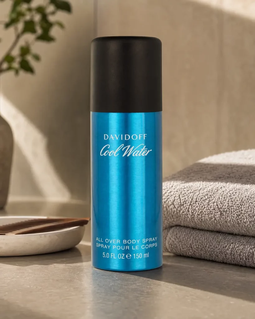 Davidoff Cool Water Man Body Spray - sfeerfoto kaptafel