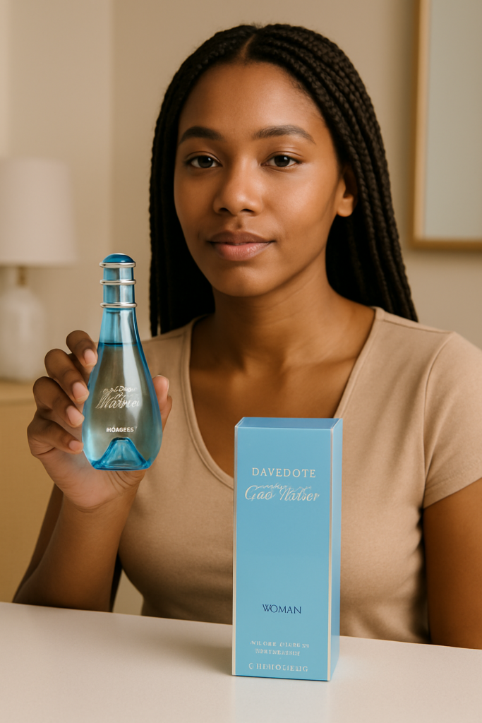 Davidoff Cool Water Woman EDT Spray 100ml - sfeerfoto in gebruik