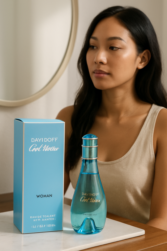Davidoff Cool Water Woman EDT Spray 100ml - sfeerfoto kaptafel
