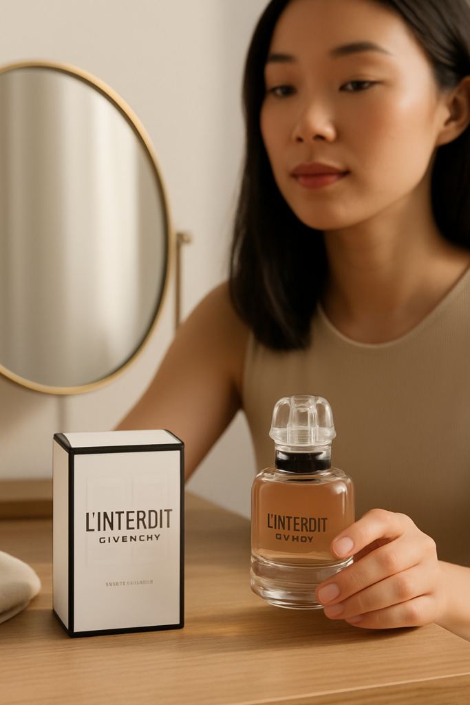 Givenchy L'Interdit EDP Spray 50ml - sfeerfoto kaptafel
