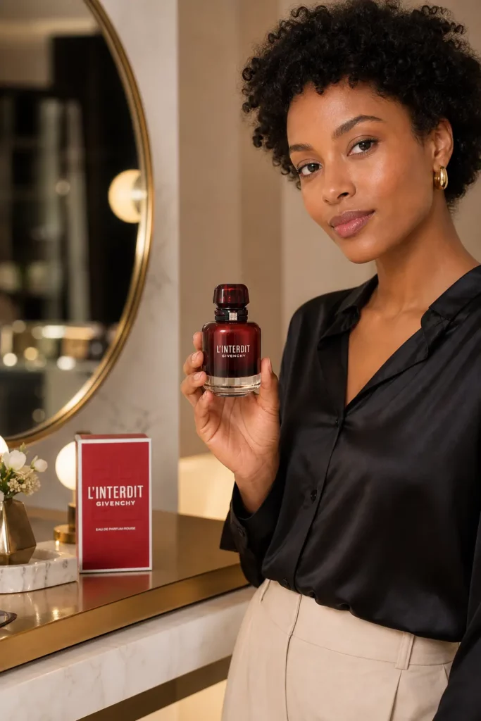Givenchy L'Interdit Rouge Edp Spray - sfeerfoto in gebruik