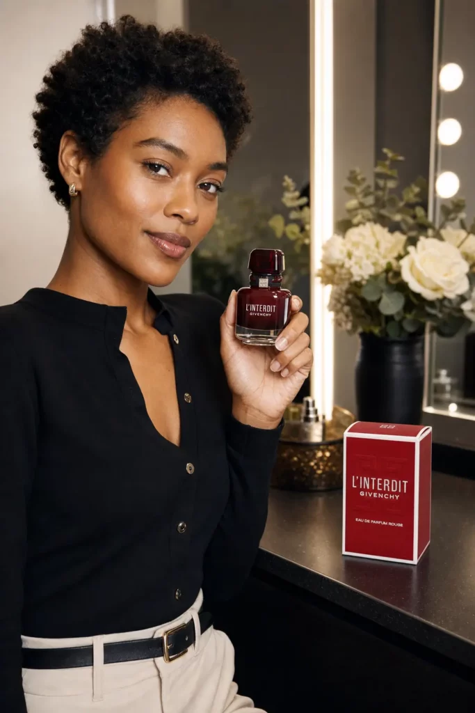 Givenchy L'Interdit Rouge Edp Spray - sfeerfoto in gebruik