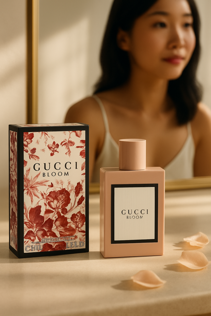 Gucci Bloom EDP Spray 50ml - sfeerfoto kaptafel