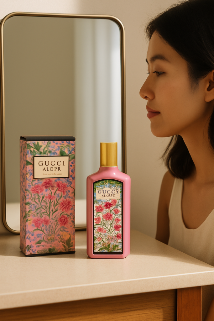 Gucci Flora Gorgeous Gardenia EDP Spray - sfeerfoto kaptafel