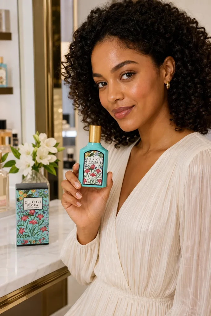 Gucci Flora Gorgeous Jasmine Edp Spray - sfeerfoto in gebruik