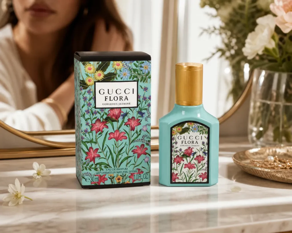 Gucci Flora Gorgeous Jasmine Edp Spray - sfeerfoto kaptafel