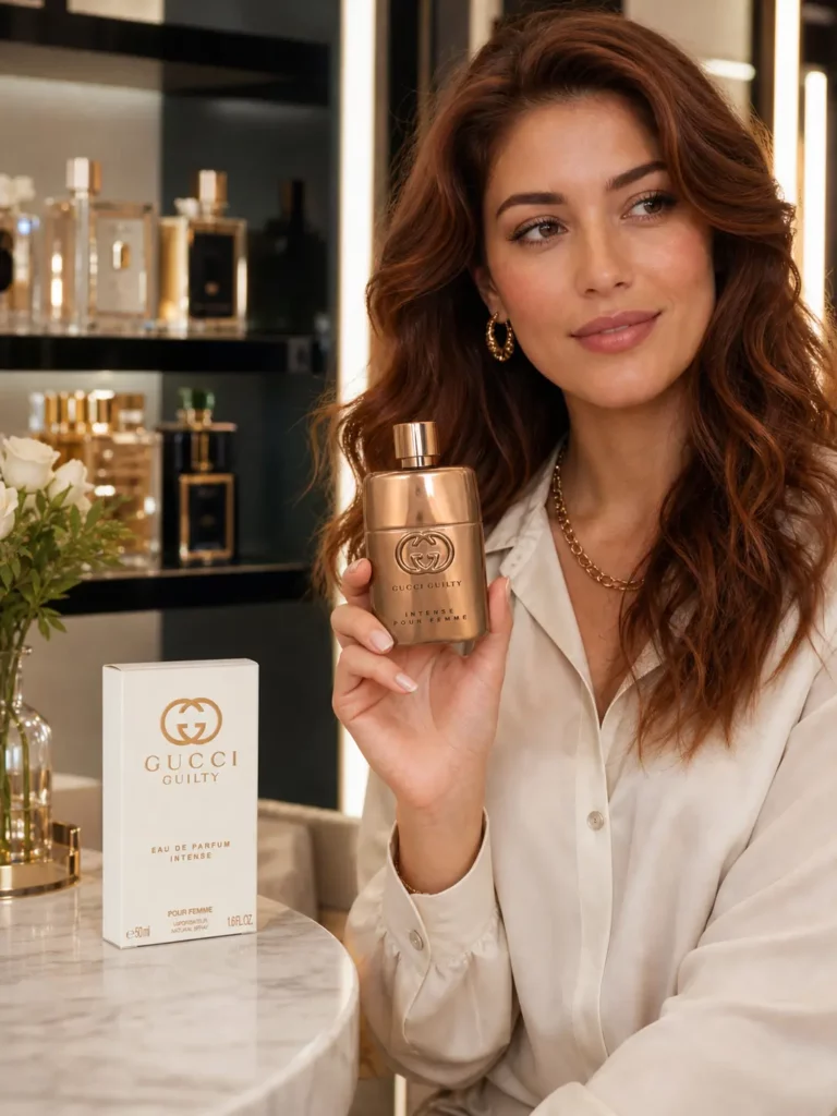 Gucci Guilty Intense Pour Femme Edp Spray - sfeerfoto in gebruik