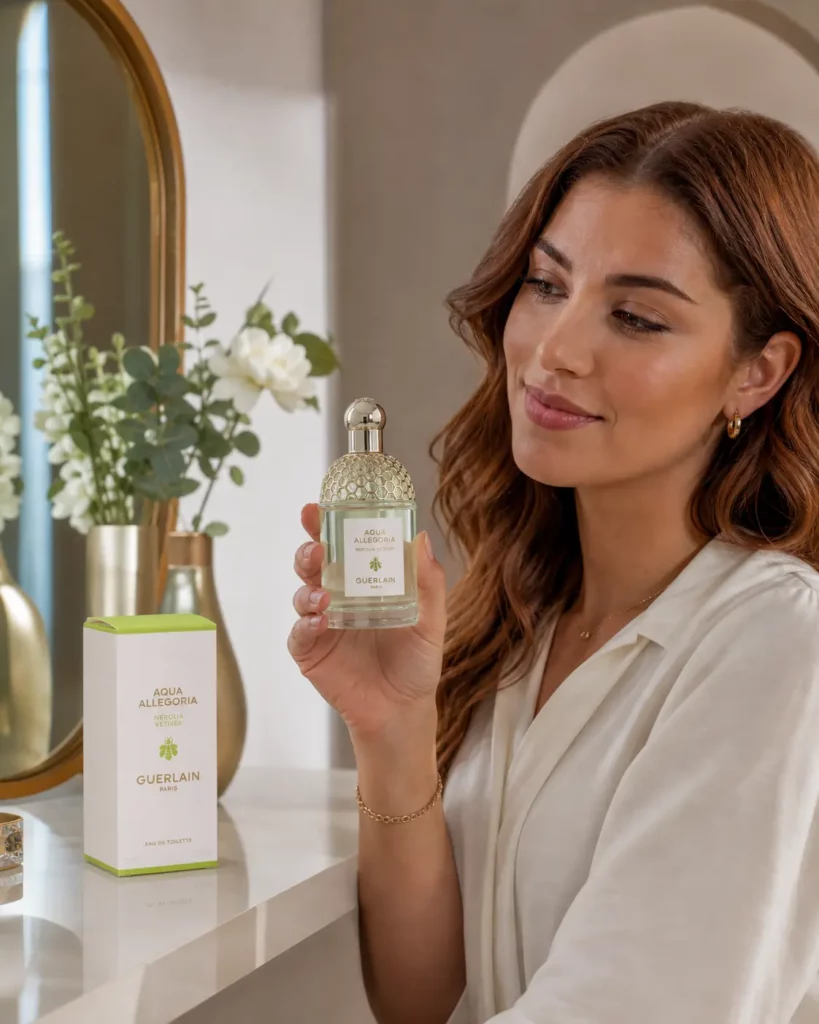 Guerlain Aqua Allegoria Nerolia Vetiver Edt Spray - sfeerfoto in gebruik