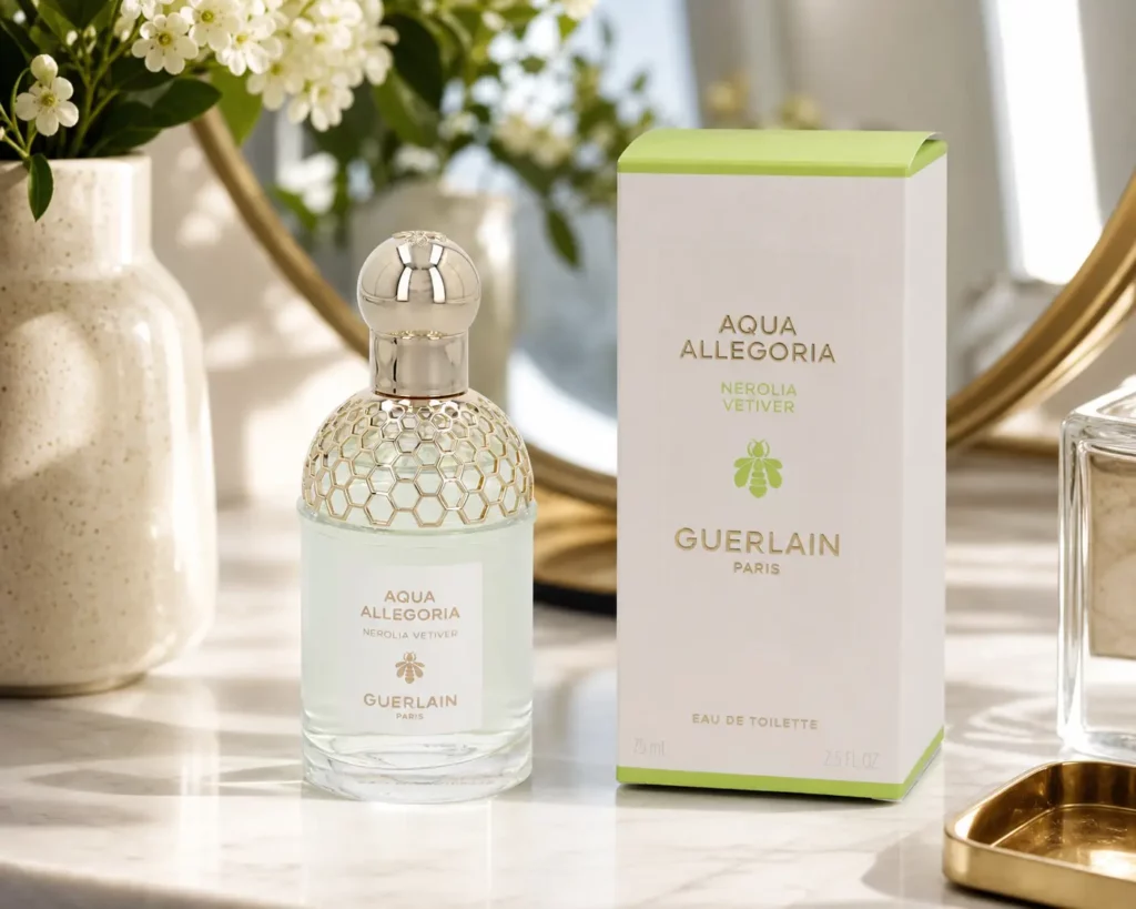 Guerlain Aqua Allegoria Nerolia Vetiver Edt Spray - sfeerfoto kaptafel