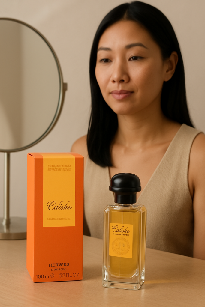 Hermes Caleche EDT Spray - sfeerfoto kaptafel