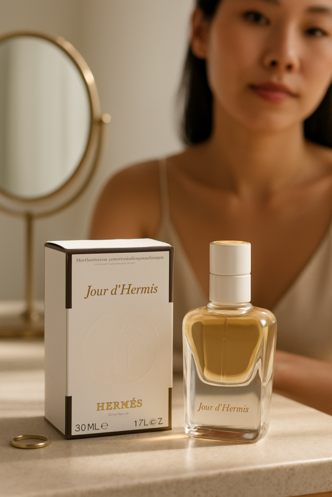 Hermes Jour D'Hermes EDP Spray 30ml - sfeerfoto kaptafel