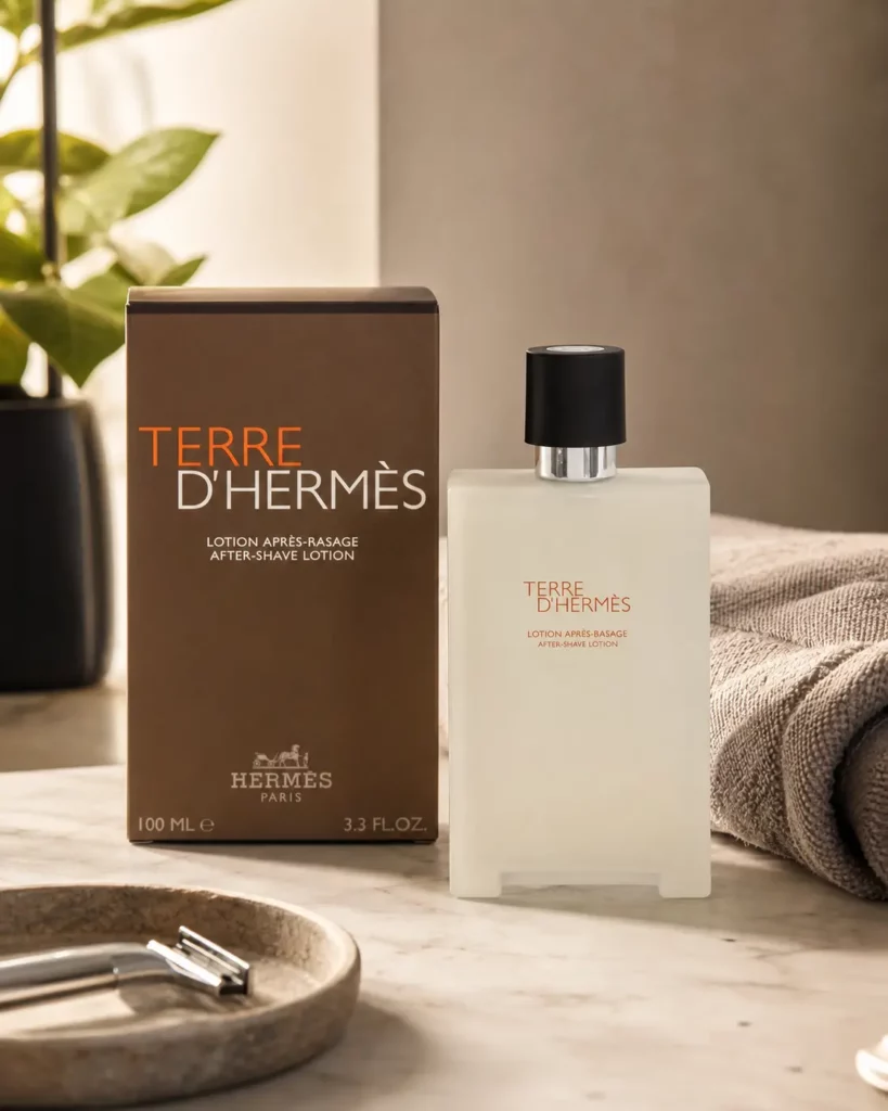 Hermes Terre D'Hermes After Shave Lotion - sfeerfoto kaptafel