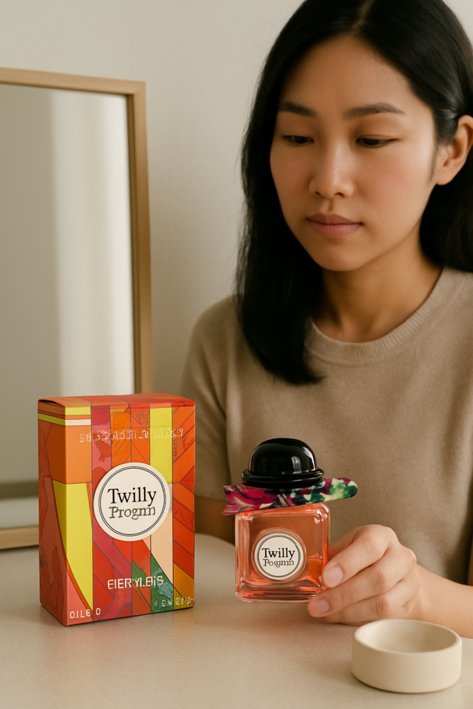 Hermes Twilly D'Hermes EDP Spray 50ml - sfeerfoto kaptafel