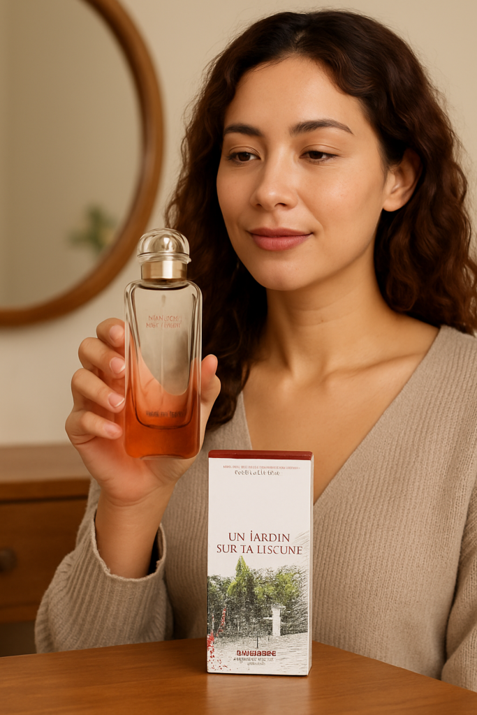 Hermes Un Jardin Sur La Lagune EDT Spray 100ml - sfeerfoto in gebruik
