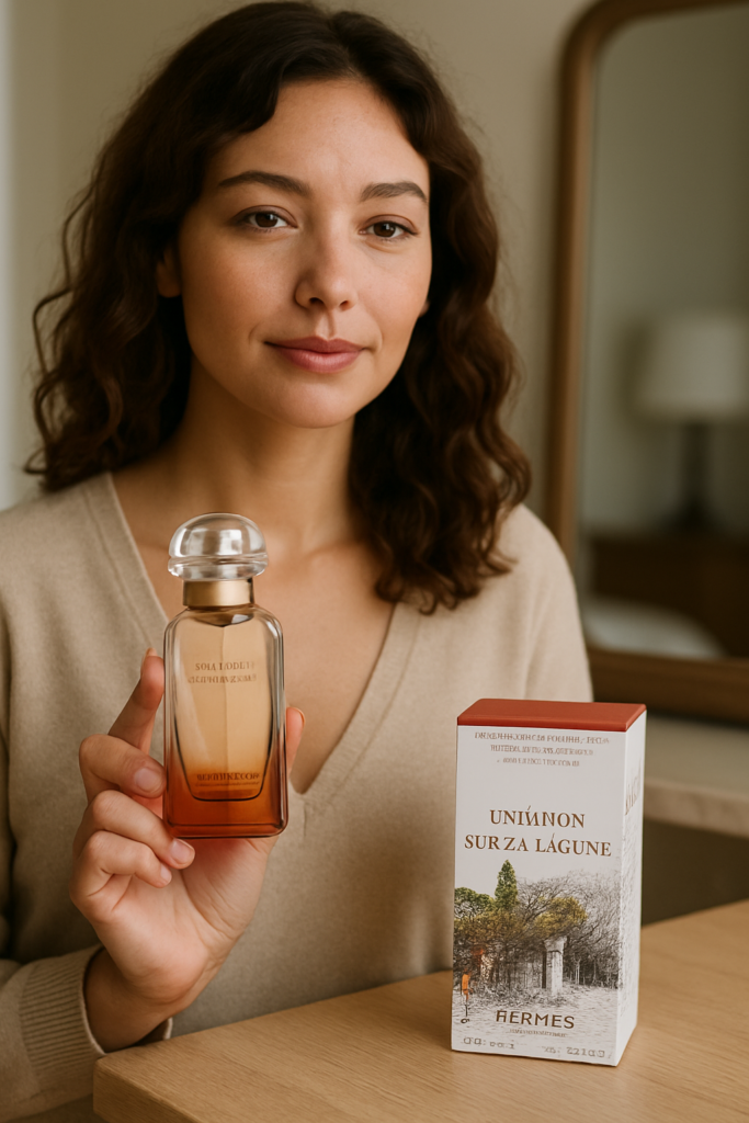 Hermes Un Jardin Sur La Lagune EDT Spray 50ml - sfeerfoto in gebruik