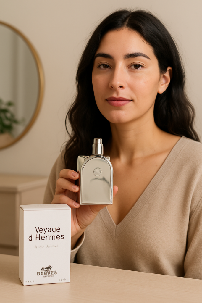 Hermes Voyage D'Hermes EDT Spray - sfeerfoto in gebruik