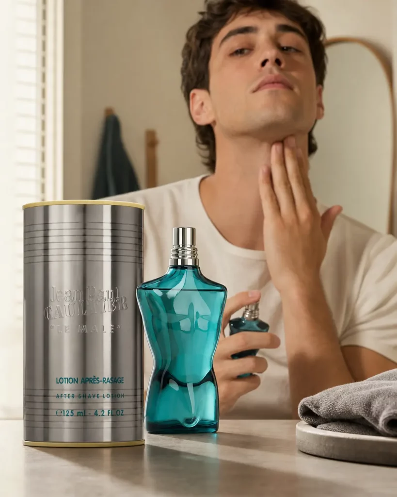 J.P. Gaultier Le Male After Shave Lotion - sfeerfoto in gebruik