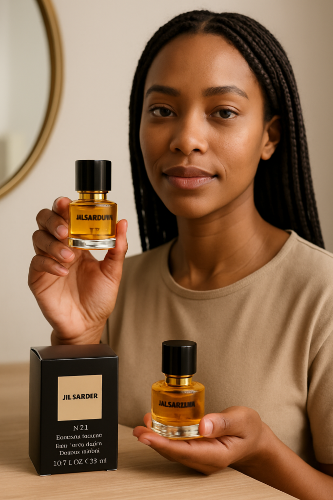 Jil Sander No.4 EDP Spray 30ml - sfeerfoto in gebruik