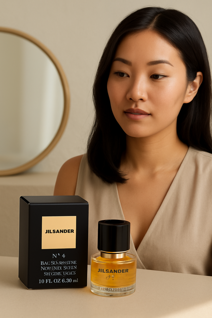 Jil Sander No.4 EDP Spray 30ml - sfeerfoto kaptafel